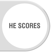 he scores